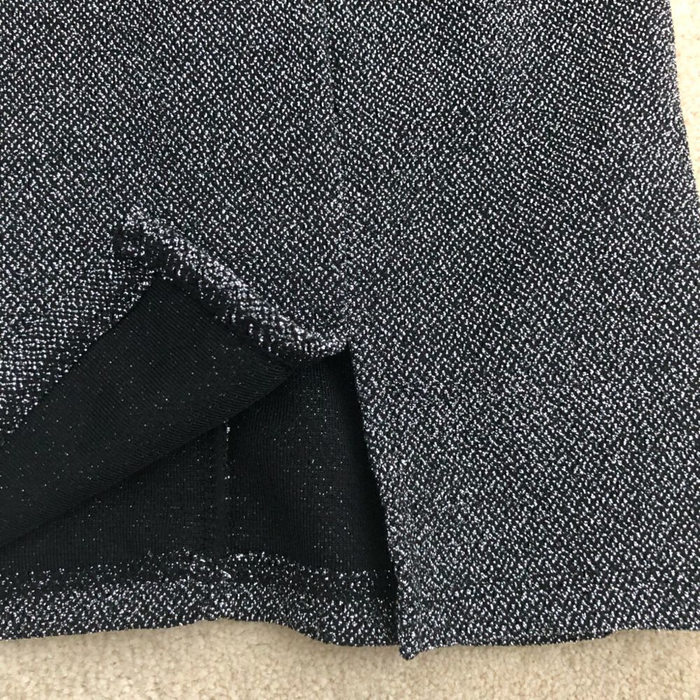 H&M Divided Black/Silver Sparkle Sleeveless Dress Women's Size XS - Picture 2 of 10